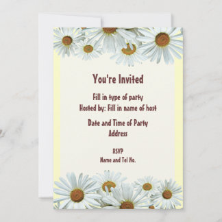 Party Invitation - Daisy Design