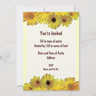 Party Invitation - Daisy Design
