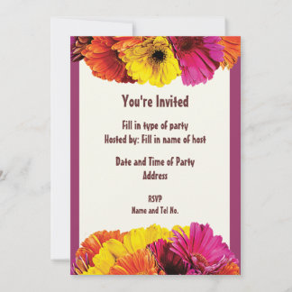 Party Invitation - Daisy Design