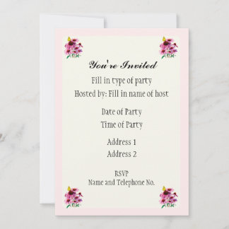 Party Invitation - Daisy Design