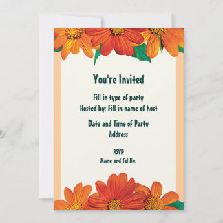 Party Invitation - Daisy Design