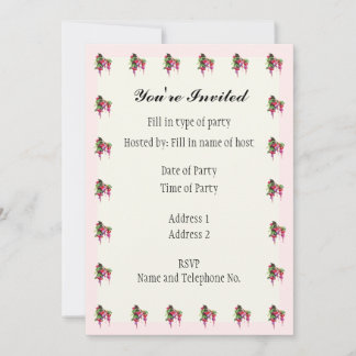 Party Invitation - Fuschia Design