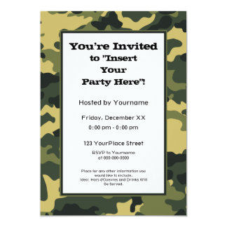 Camouflage Party Invitations & Announcements | Zazzle