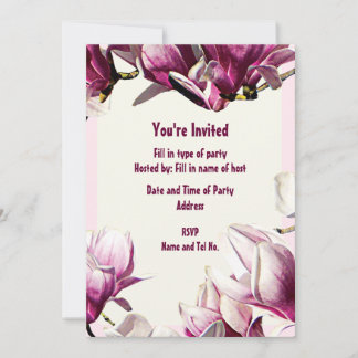 Party Invitation - Magnolia Design