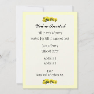 Party Invitation - Orchid Design