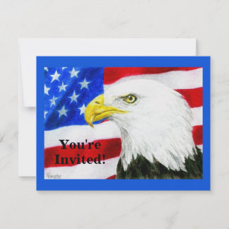 Party Invitation - Patriotic - "American Pride"