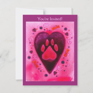 Party Invitation - "Puppy Love"