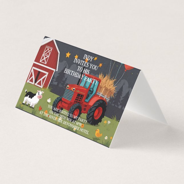 Party invitation you can personalize to your taste (Front)