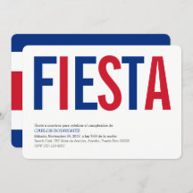 Party: Invitations: Costa Rica: Costa Rican Flag