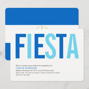 Party: Invitations: Nicaragua: Nicaraguan Flag Invitation