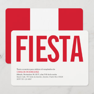Party: Invitations: Peru: Peruvian Flag Invitation
