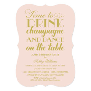 drink birthday invitations zazzle