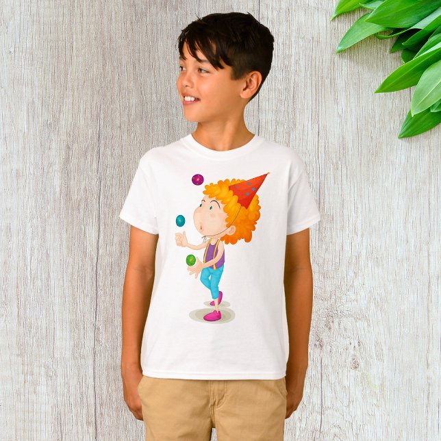 Party Kid Juggling Colorful Balls T-Shirt (Creator Uploaded)