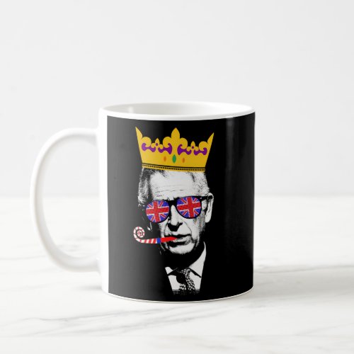 Party King Coronation King Charles Union Jack Crow Coffee Mug