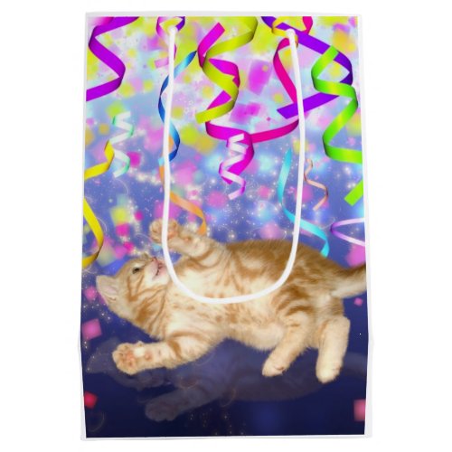 Party kitten medium gift bag