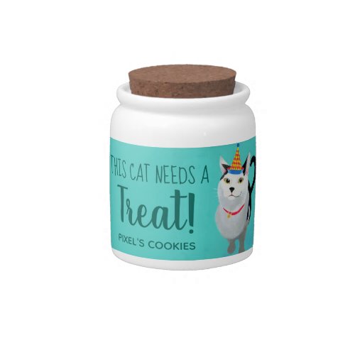 Party Kitty Cat Treat Jar