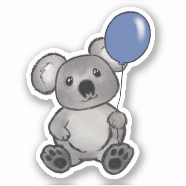 Party koala sticker (Front)