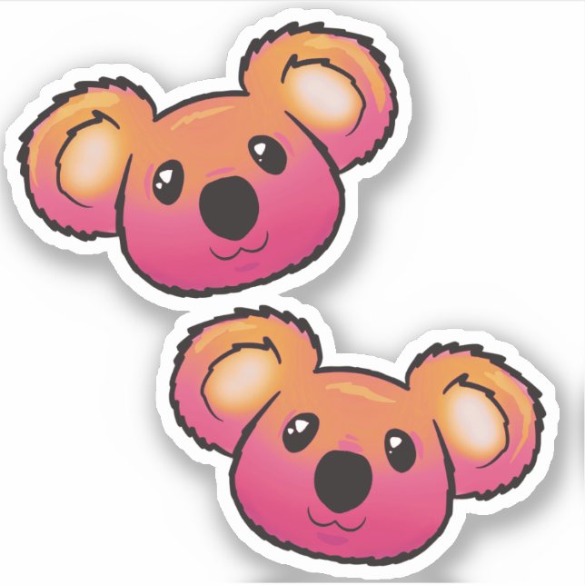 Party koalas sticker (Front)