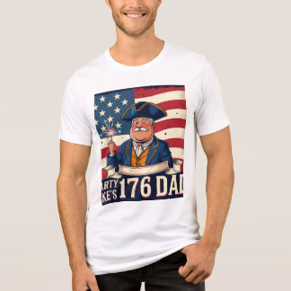 Party Like 1776 Dad Celebration T-Shirt Tri-Blend Shirt