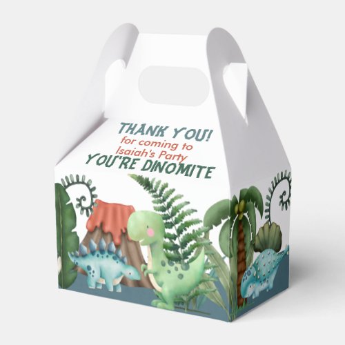 Party Like a Dinosaur Birthday  Favor Boxes