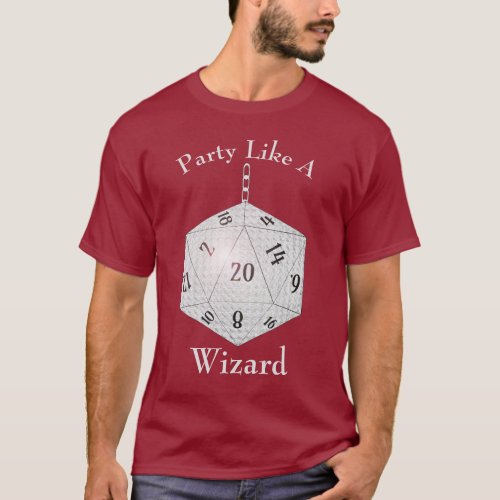 Party Like A Gamer Custom Role Payer Strategy T_Shirt