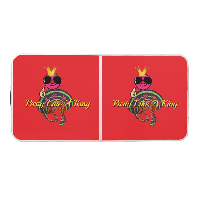 Party Like A King  Beer Pong Table (Top)