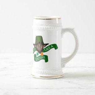 Party like a leprechaun beer stein