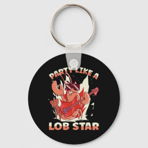 Party Like A Lob Star Lobster Keychain