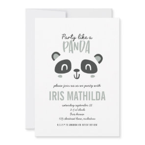 Party like a panda bright colorful birthday