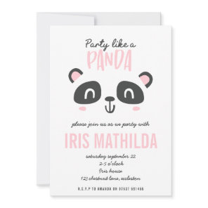 Party like a panda bright colorful birthday