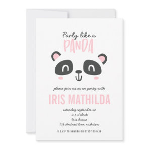 Party like a panda bright colorful birthday