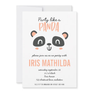 Party like a panda bright colorful birthday