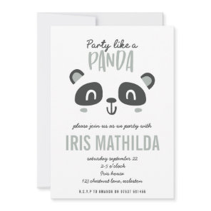 Party like a panda bright colorful birthday
