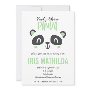 Party like a panda bright colorful birthday