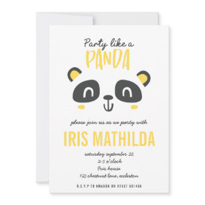 Party like a panda bright colorful birthday