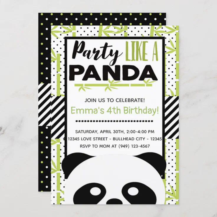 the lazy panda card company Eco Friendly Age Specific Tribal Animals Childrens Birthday Party Invitations 6th 