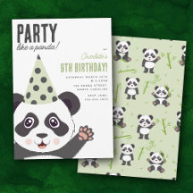 Party Like a Panda Kids Cute Birthday Party