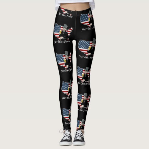 Party Like A Patriot Leggings