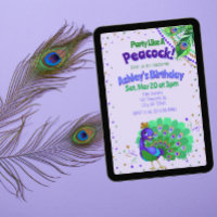 Party Like A Peacock Birthday