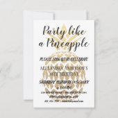 Party Like a Pineapple Any Age Birthday Invitation (Front)
