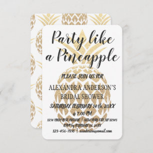 Party Like a Pineapple Bridal Shower Invitation
