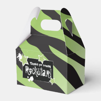 Party Like a Rockstar- Green Favor Box