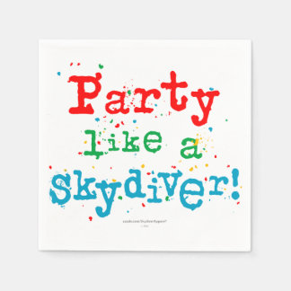 Party like a SKYDIVER! Paper Napkins
