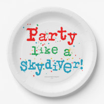 Party like a SKYDIVER! Paper Plates