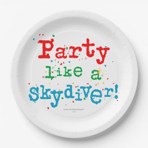 Party like a SKYDIVER Paper Plates