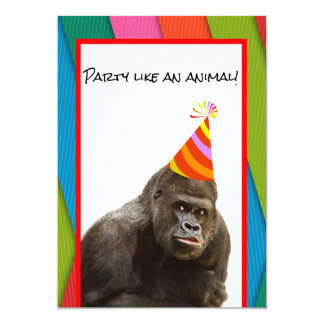 Gorilla Birthday Cards | Zazzle