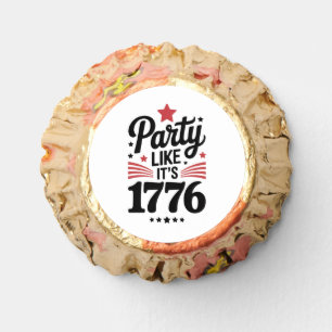 Party Like It’s 1776 Funny 4th of July USA Tee Reese's Peanut Butter Cups