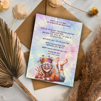 Party Like It’s 1969 Birthday-Retro 60s Milestone Invitation
