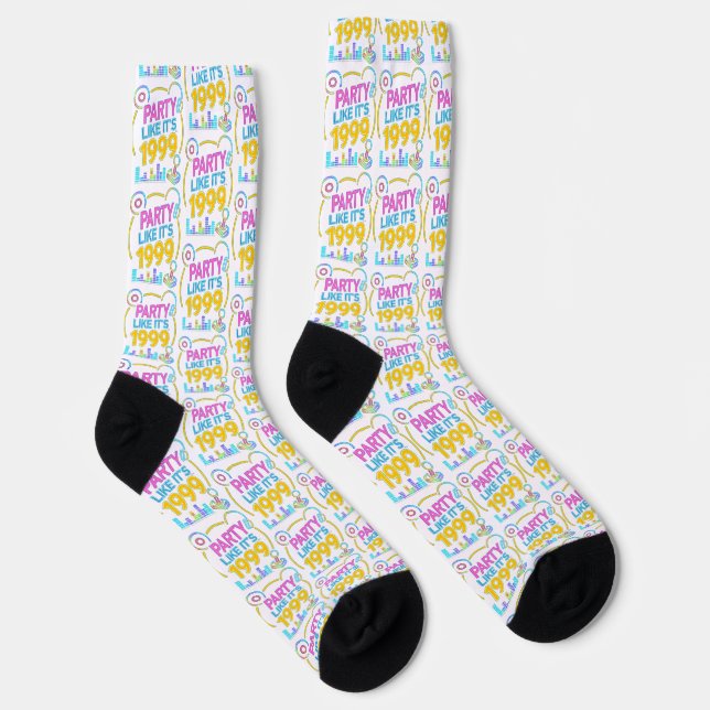 Party Like It’s 1999®™ – Electric Neon Soundtrack  Socks (Right)