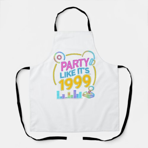 Party Like It’s 1999®™ – Neon Soundtrack Apron